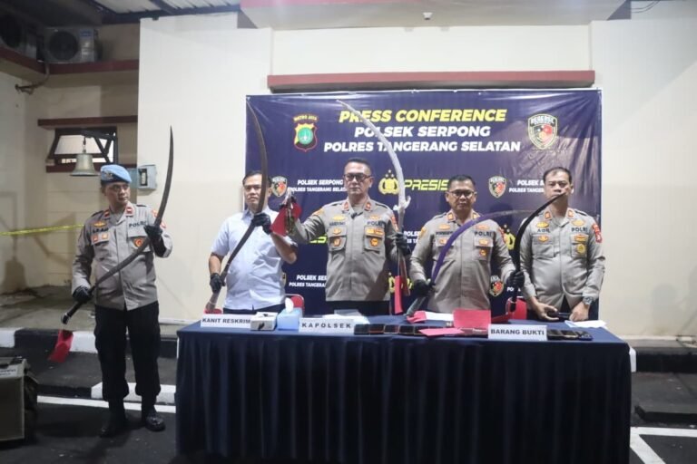 Aksi tawuran yang nyaris pecah di Serpong berhasil digagalkan aparat Polsek Serpong pada Sabtu (9/8/2025) dini hari.