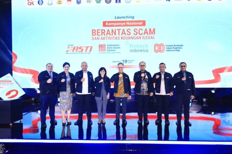 Otoritas Jasa Keuangan (OJK) bersama Satgas Pemberantasan Aktivitas Keuangan Ilegal (Satgas PASTI) resmi meluncurkan Kampanye Nasional Berantas Scam dan Aktivitas Keuangan Ilegal, Selasa, 19 Agustus 2025