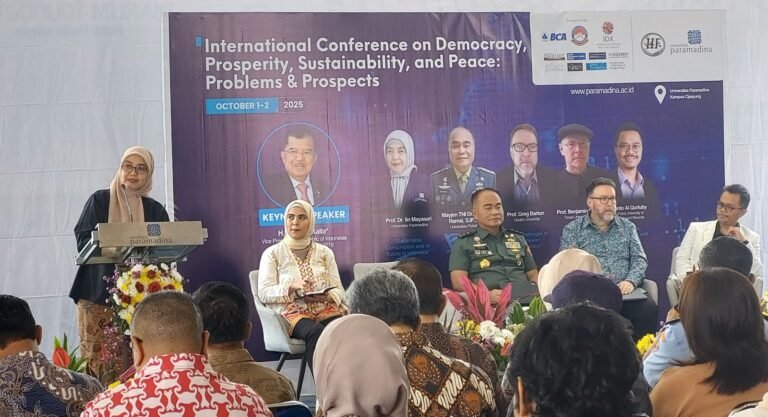 Universitas Paramadina menggelar konferensi internasional bertajuk International Conference on Democracy, Prosperity, Sustainability, and Peace: Problems and Prospects selama dua hari 1-2 Oktober 2025.