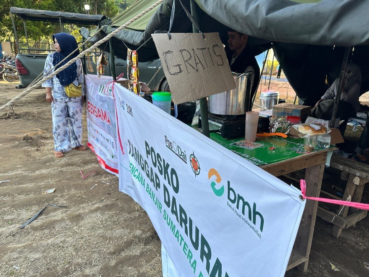 Satu dari 8 Posko Tanggap Darurat Hidayatullah untuk Korban Bencana Sumatera. Foto: hidatullah.com