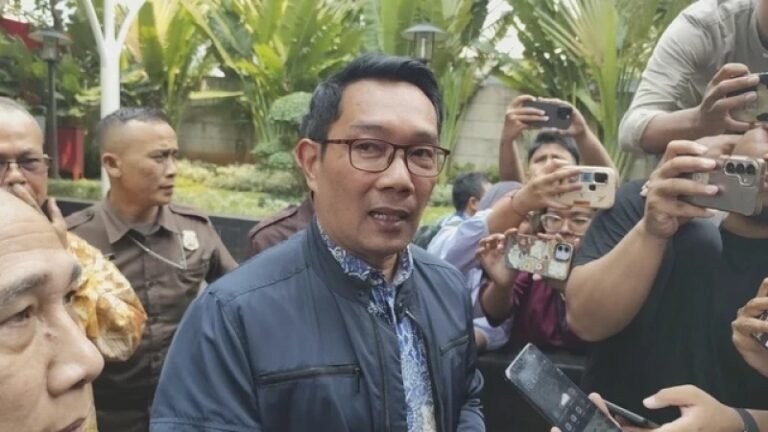 Mantan Gubernur Jabar Ridwan Kamil di Gedung Merah Putih KPK. Foto: ist