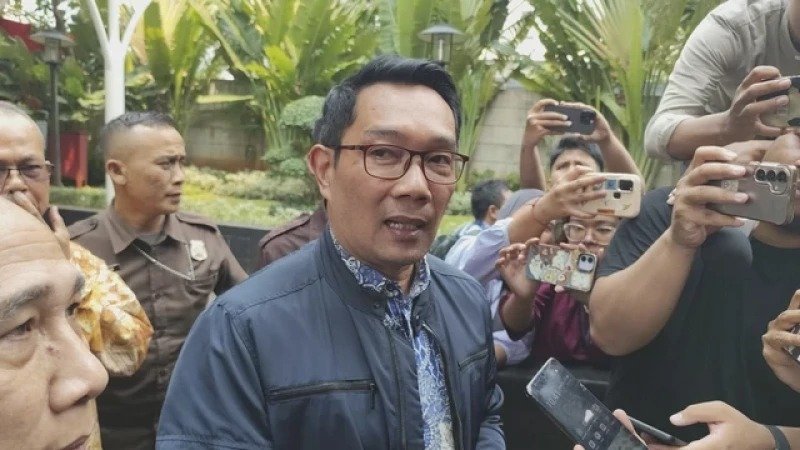 Mantan Gubernur Jabar Ridwan Kamil di Gedung Merah Putih KPK. Foto: ist