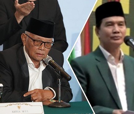 Foto: Ketua Umum MUI KH Anwar Iskandar (kiri) dan Ketua Umum PB Al Washliyah Dr. KH. Masyhuril Khamis, SH,MM (kolae foto aboe)