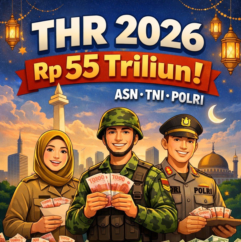 THR ASN 2026 Tembus Rp55 Triliun, Naik 10 Persen – Cair Awal Ramadan?
