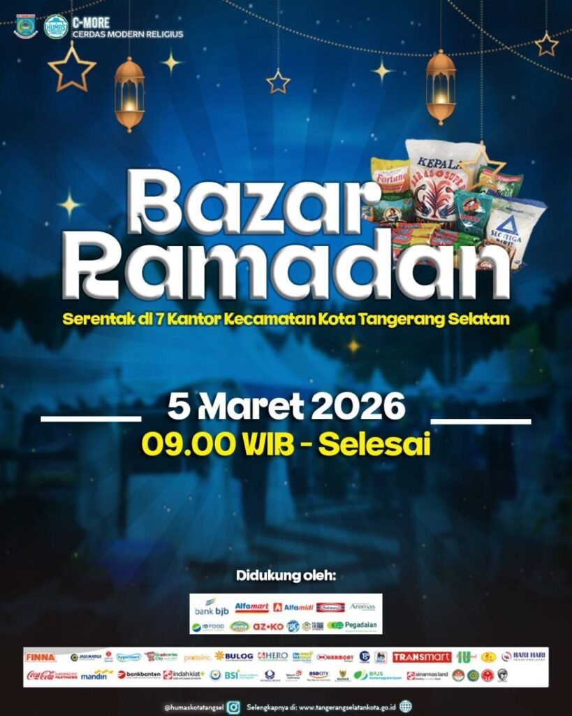 Foto: Banner Bazar Ramadan Pemkot Tangsel, 5 Maret 2026/dok.Kominfo & Humas Pemkot Tangsel