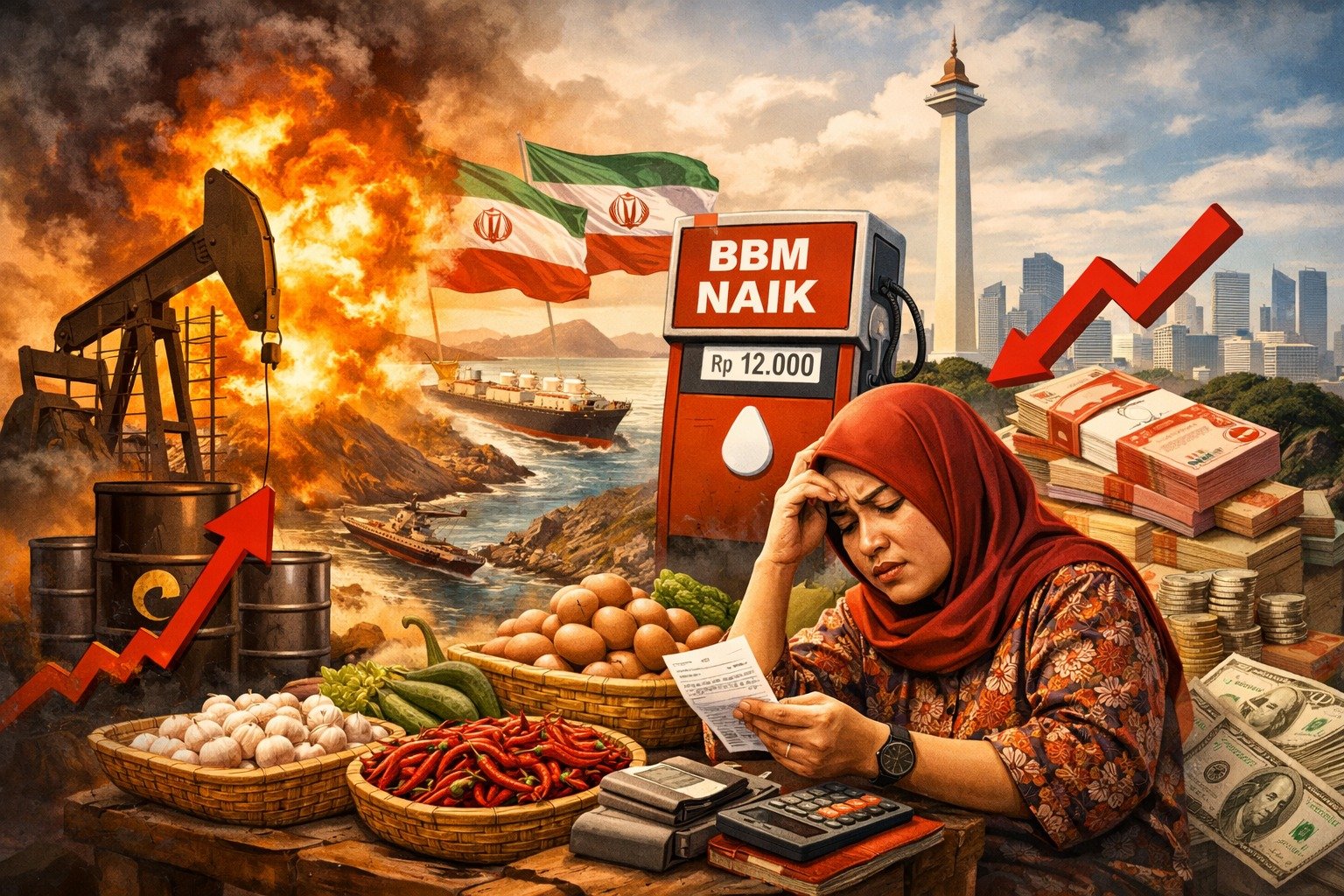 Perang Iran Picu Lonjakan Harga Minyak Dunia, APBN Indonesia di Ujung Tanduk