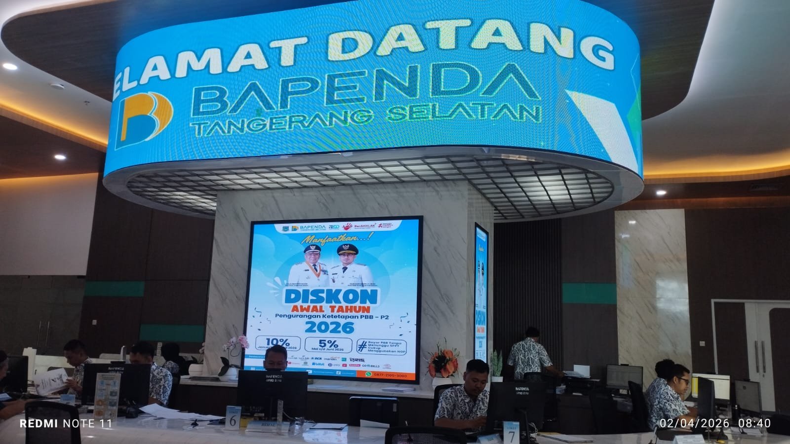 Kantor Bapenda Kota Tangerang Selatan. (Foto: Dok. MonitorUpdate.com)