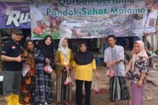 Pondok Sehat Malomo kembali menunjukkan kepeduliannya kepada masyarakat melalui penyembelihan hewan kurban pada Hari Raya Iduladha 1447 Hijriah.( Foto: Ist)