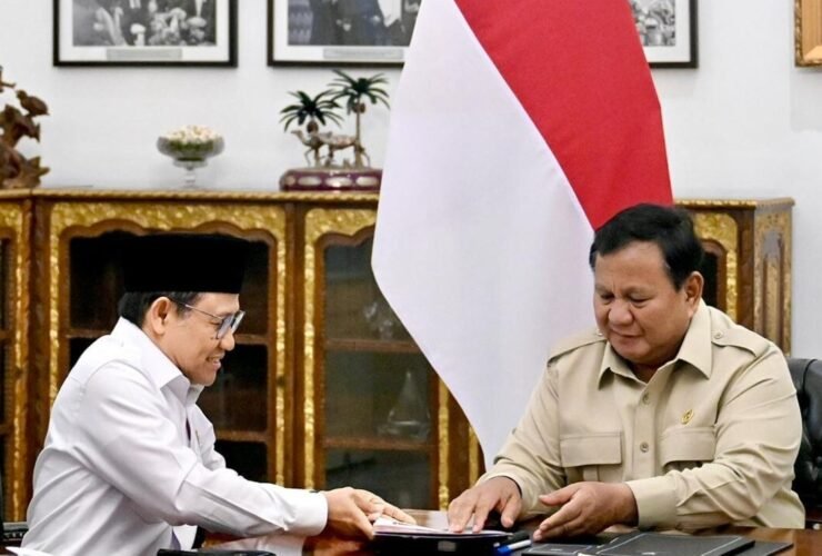Presiden Prabowo Subianto menerima Menteri Koordinator Bidang Pemberdayaan Masyarakat (Menko PM) Muhaimin Iskandar di Istana Merdeka, Jakarta, pada Selasa, 12 Mei 2026. Foto: BPMI Setpres
