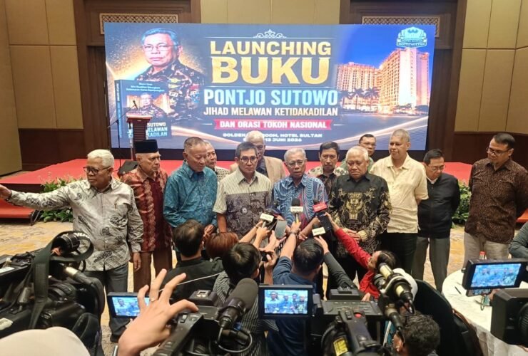 Peluncuran buku "Pontjo Sutowo: Jihad Melawan Ketidakadilan" di Hotel Sultan Jakarta, Sabtu, 13 Juni 2026. (Foto.Ist)