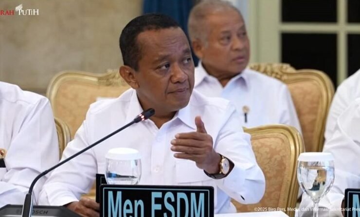 Menteri ESDM Bahlil Lahadalia, Foto: Youtube Setpres RI
