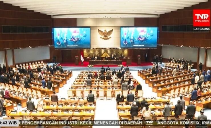 Rapat Paripurna DPR RI ke-21 Masa Persidangan V Tahun 2025-2026, pada Selasa (962026). Foto YouTube TVR Parlemen