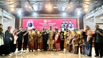 Bupati Bogor Rudy Susmanto menghadiri Sidang Terbuka Program Doktor Ilmu Hukum Universitas Borobudur, pada Selasa (21/7/2026)