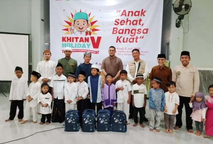 Jurnalis Filantropi Indonesia (Jufi) menggelar program Khitan Holiday V, memberikan layanan khitan gratis bagi anak-anak dari keluarga yang membutuhkan