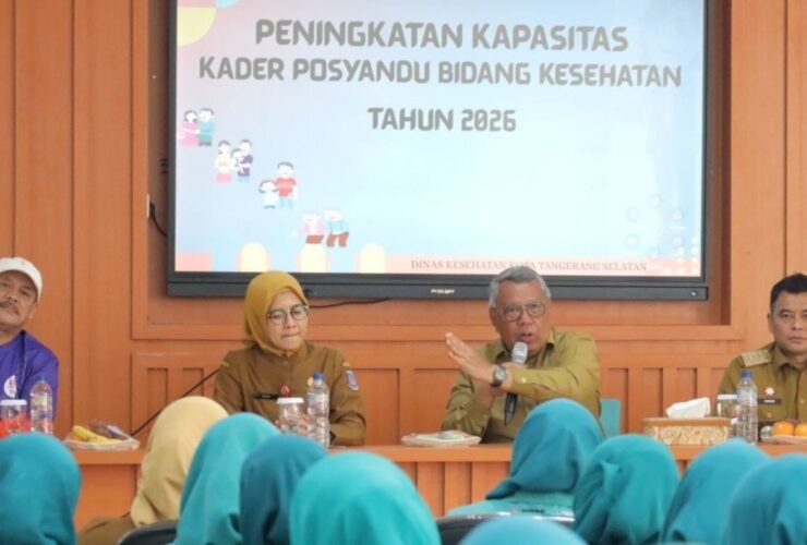 Kegiatan "Peningkatan Kapasitas Kader Posyandu Tahun 2026" di wilayah Kecamatan Setu, Kota Tangsel (Foto: Dok. Kominfo & Humas Pemkot Tangsel)