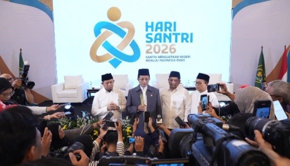 Peluncuran Logo, Tema Acara Rangkaian Hari Santri 2026 Menag: Momentum Pengingat Peran Ulama dan Santri. Foto: Istimewa