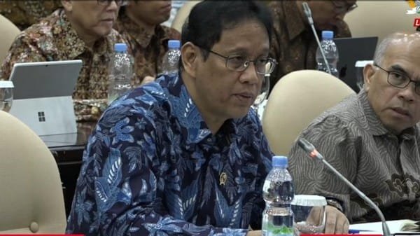 Purbaya Yudhi Sadewa dalam rapat bersama DPD RI, Senin (14/9/2026). (Dok. Istimewa)