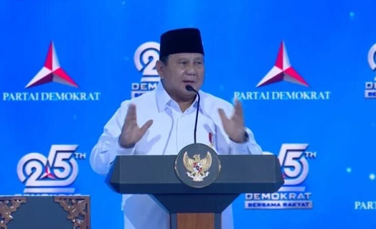 Presiden Prabowo Subianto. Foto: YouTube/ Partai Demokrat