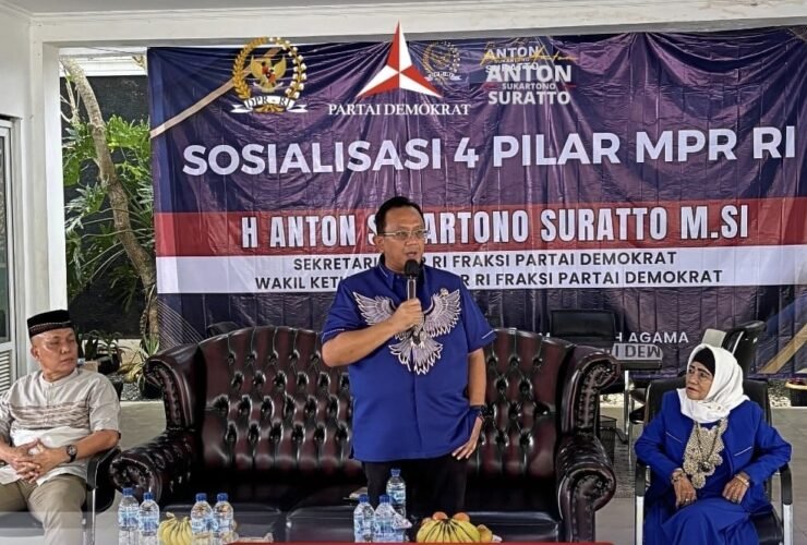 Wakil Ketua Komisi I DPR RI sekaligus Ketua DPD Partai Demokrat Jawa Barat, H. Anton Sukartono Suratto, M.Si., menggelar acara Sosialisasi Empat Pilar Kebangsaan, pada Ahad (11/10/2026) (Foto: Istimewa)