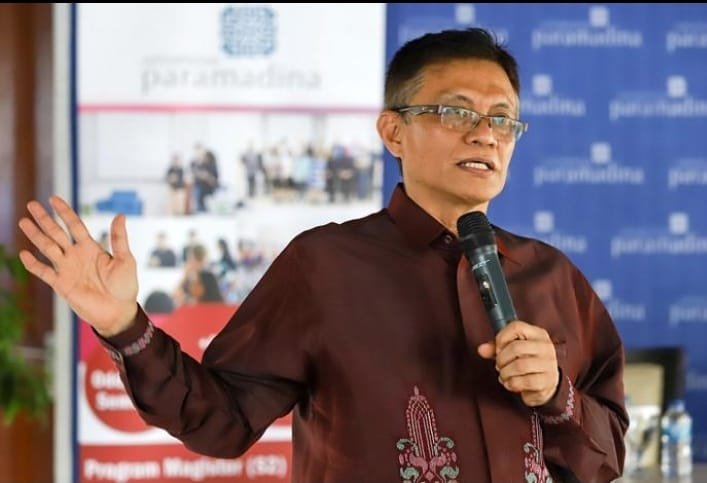 Prof. Didik J. Rachbini, Rektor Universitas Paramadina, menyoroti dinamika persidangan MK dan menyebut adanya persoalan shadow politics serta personalisasi kekuasaan dalam politik Indonesia. (Foto: Ist.)